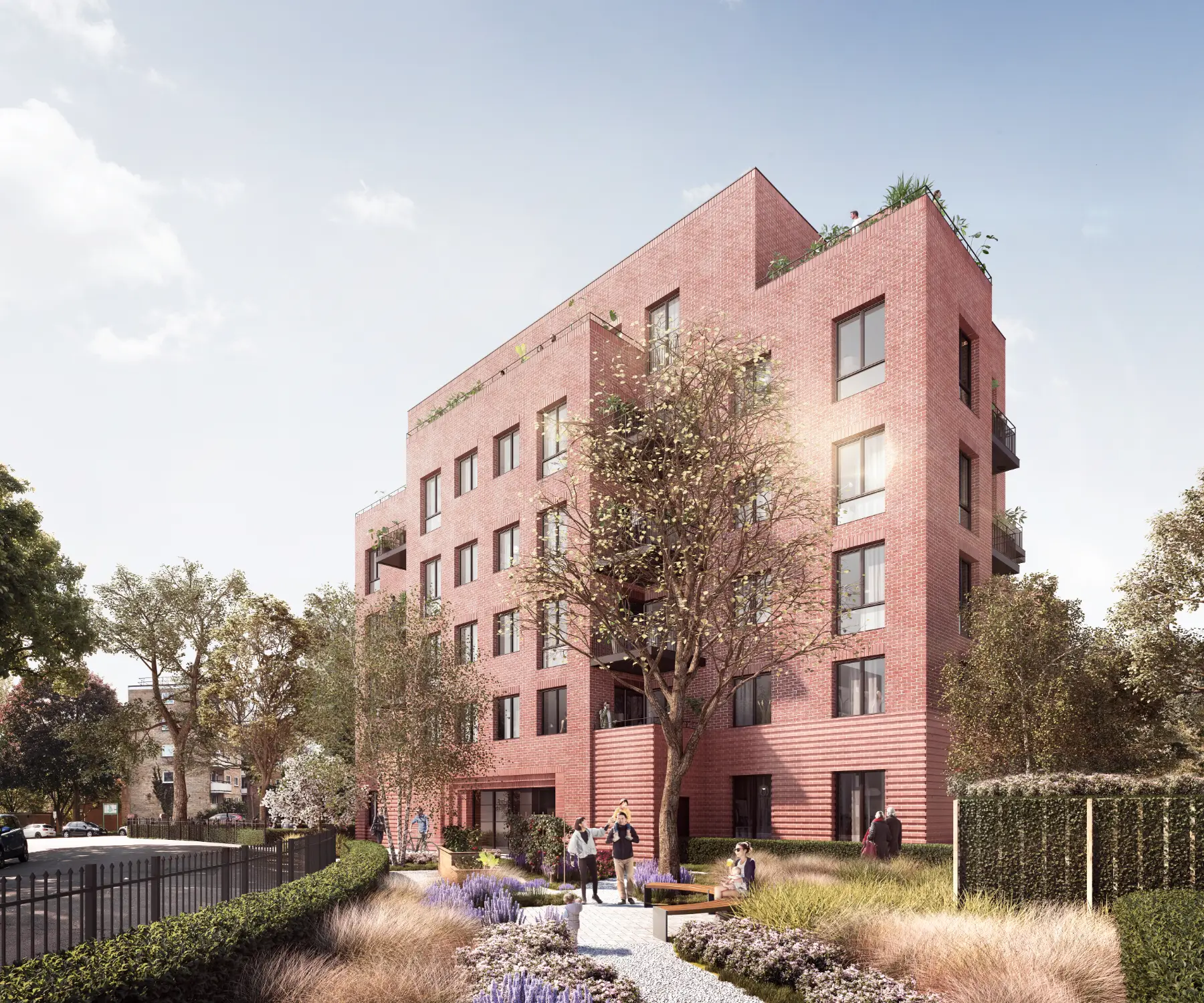 CGI of the new residential building at Highbury Quadrant